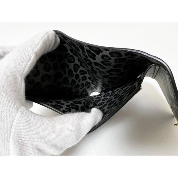 Louis Vuitton Portefeuille Capucines Compact Trifold Wallet Noir Leopard - Picture 5 of 6